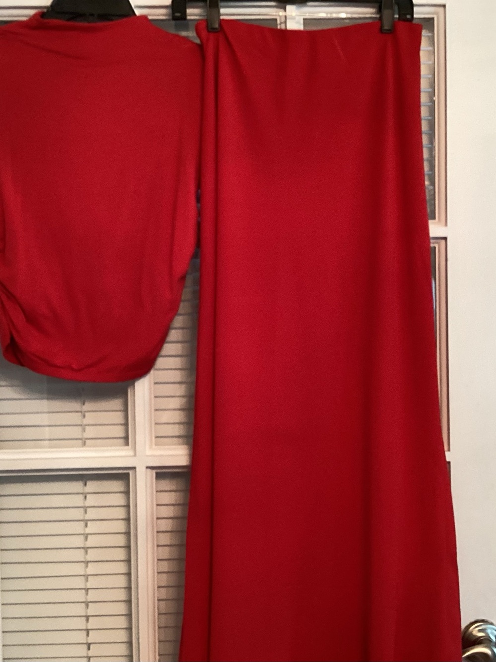 Abercrombie & Fitch Red Maxi Skirt